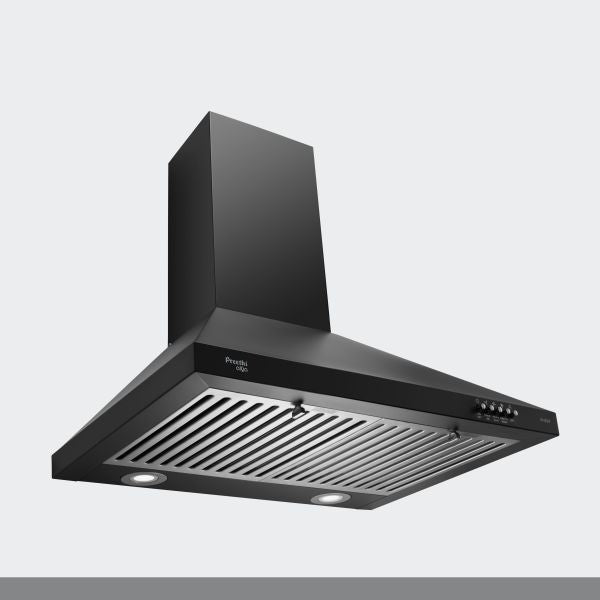 Preethi Alya KH - 204 60 Cm 1100 M3/Hr Wall Mounted Chimney (Black)