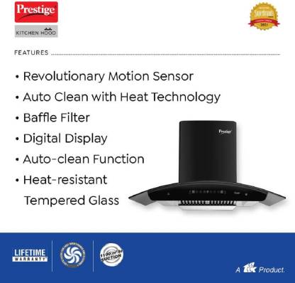 Prestige Oscar 900 Auto-Clean Chimney With Motion Sensor