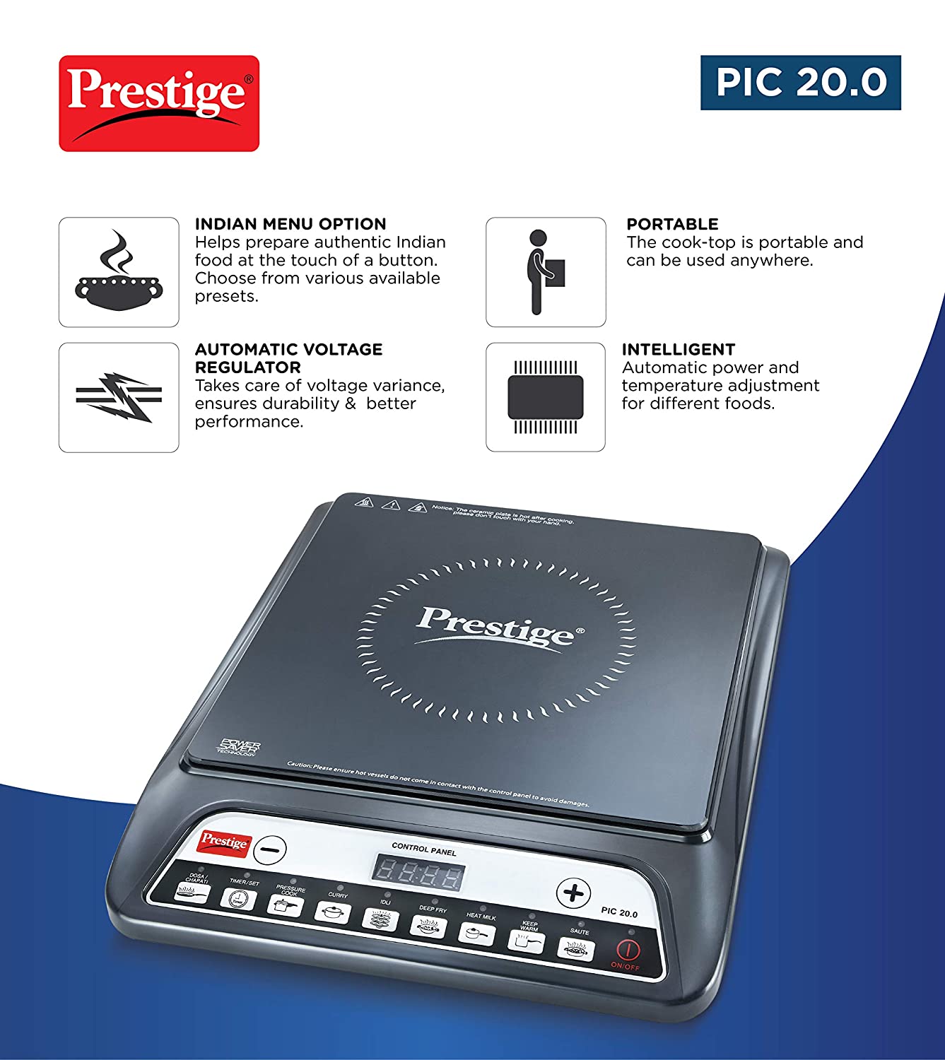 Prestige Induction Stove Pic 20, Push Button