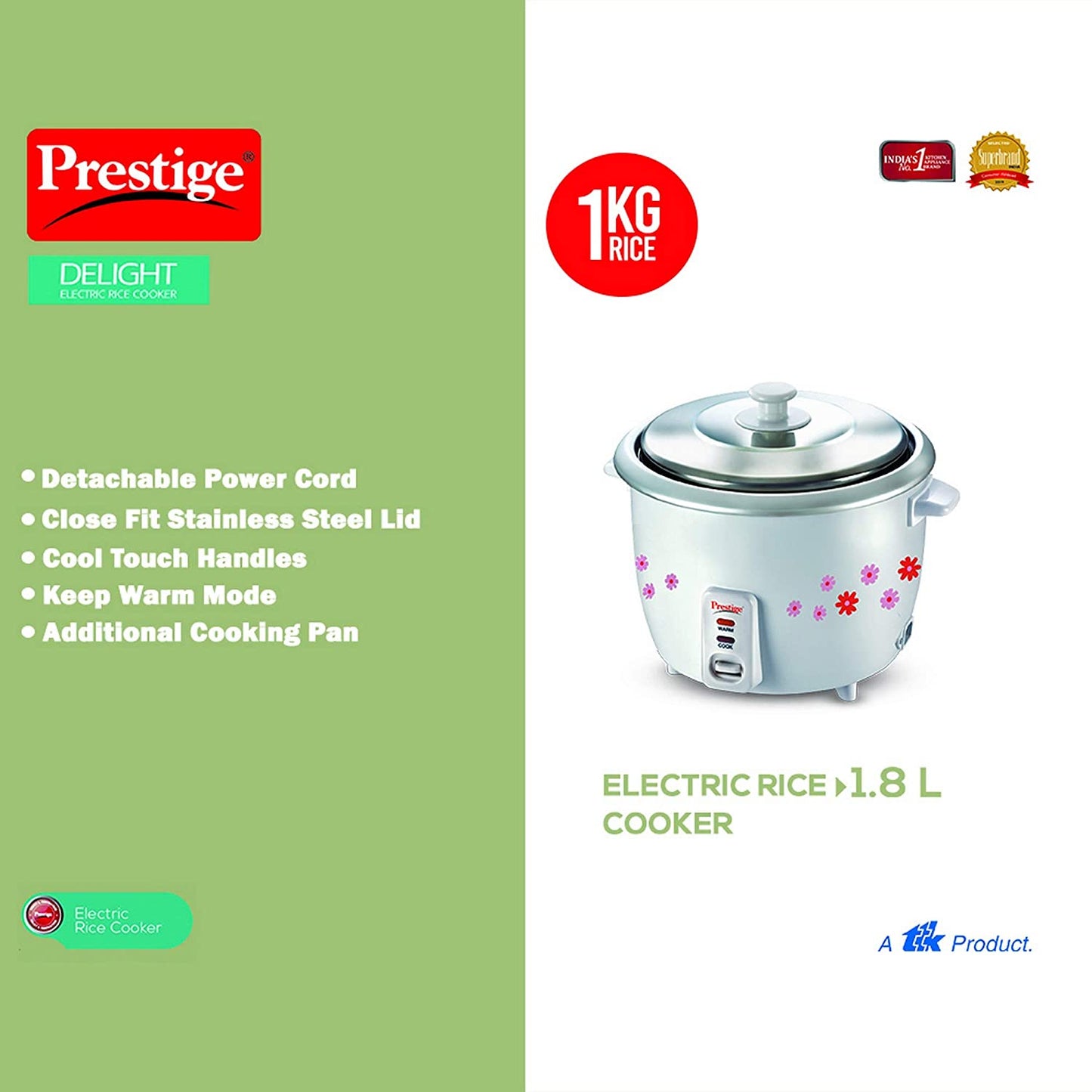 Prestige Electric Rice Cooker PRWO 1.8-2
