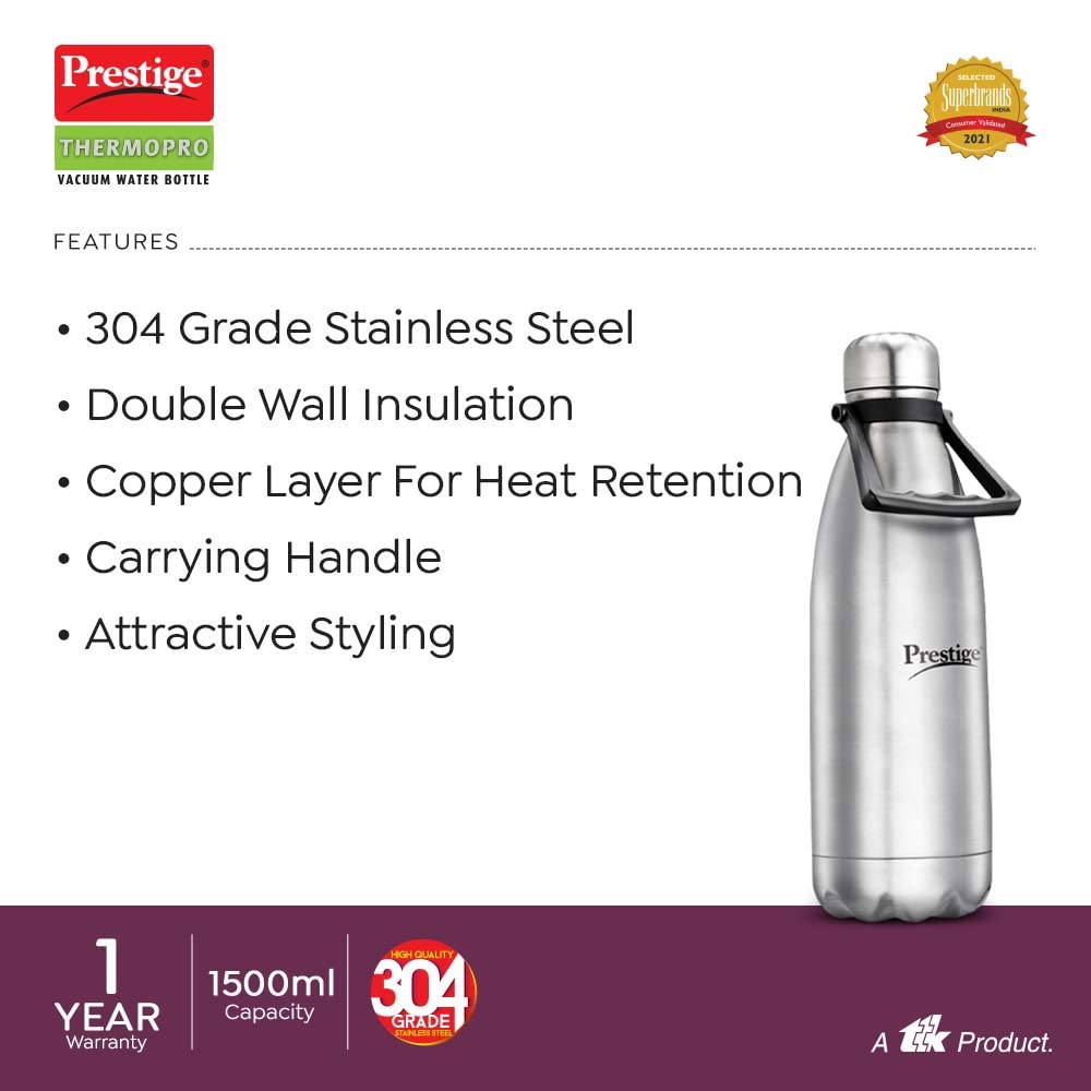 Prestige Stainless Steel Insulated Water Bottle PWSL