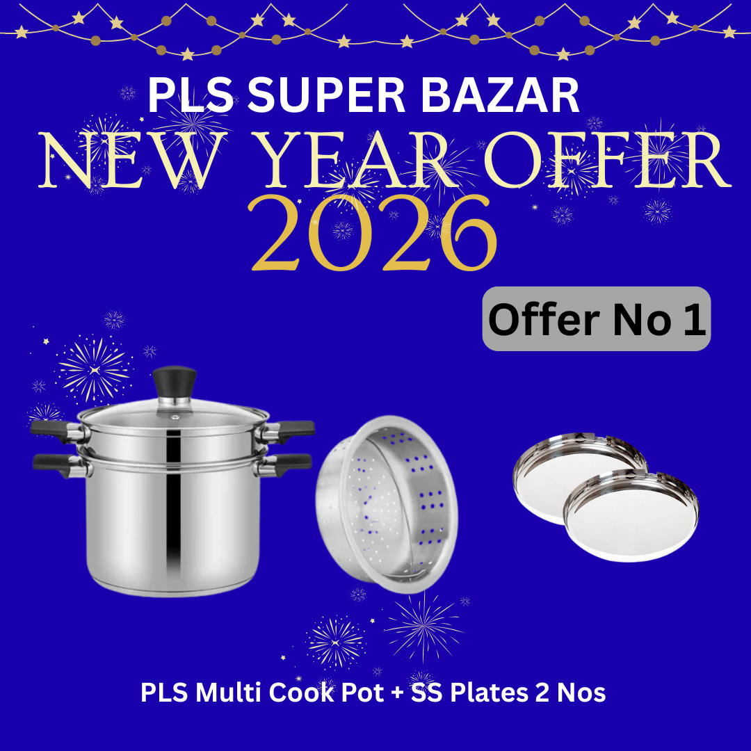 PLS Multicook Pot with Two SS Plates – New Year 2026 Special Offer 1