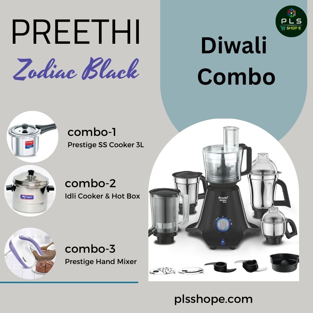 Preethi Zodiac Black 750 Mixer Grinder Diwali Offer