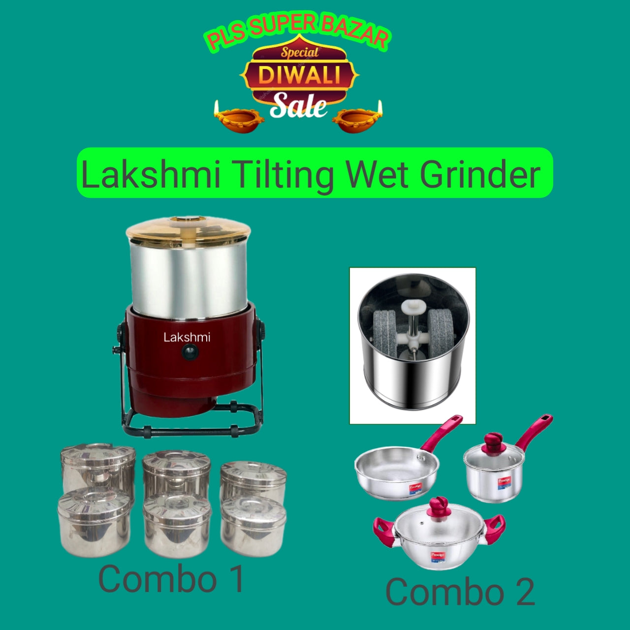 Lakshmi Tilting Wet Grinder Diwali Offer