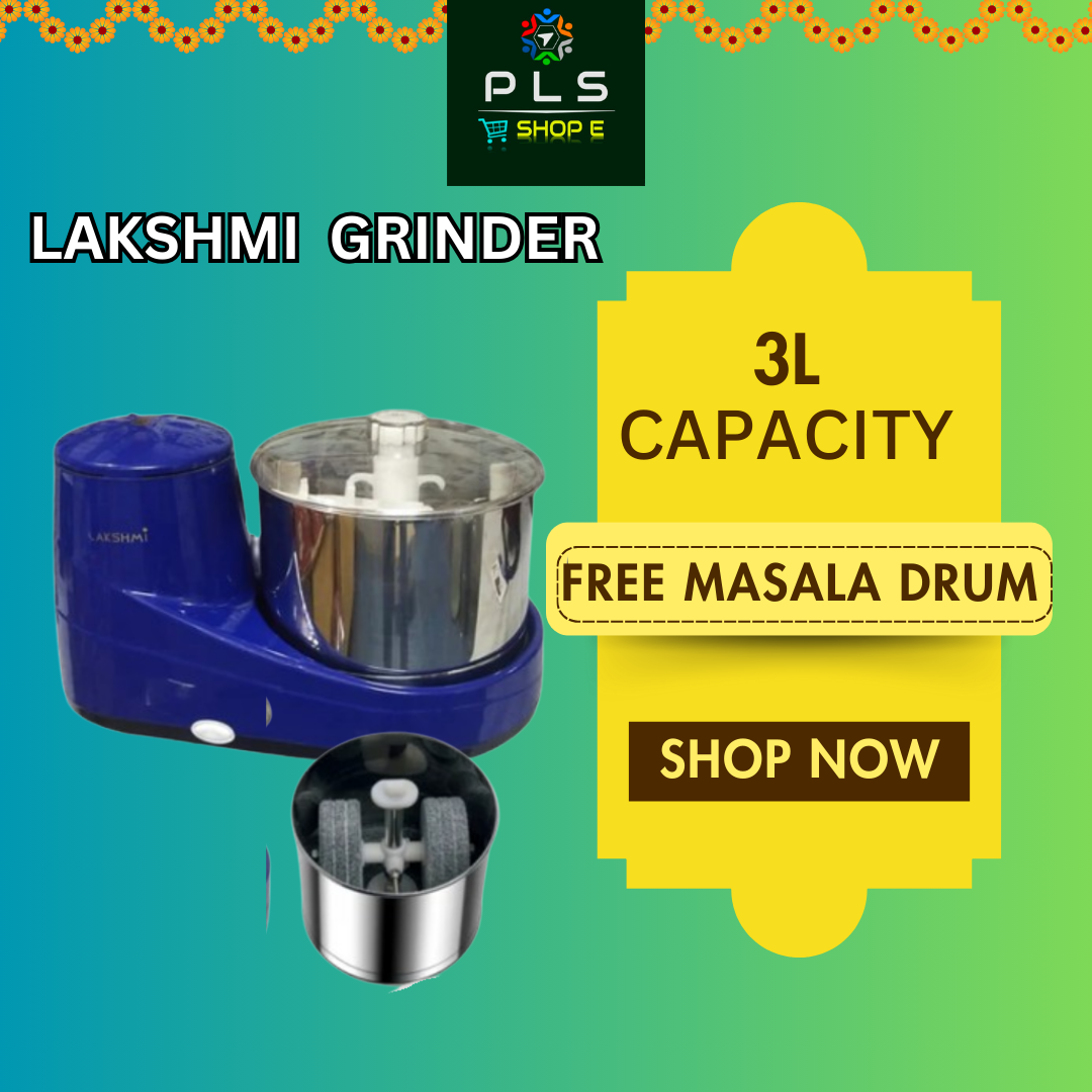 Lakshmi Table Top Wet 3 L, With Masala Drum