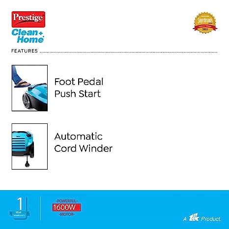 Prestige Typhoon 04 Vacuum Cleaner, 1600 Watts
