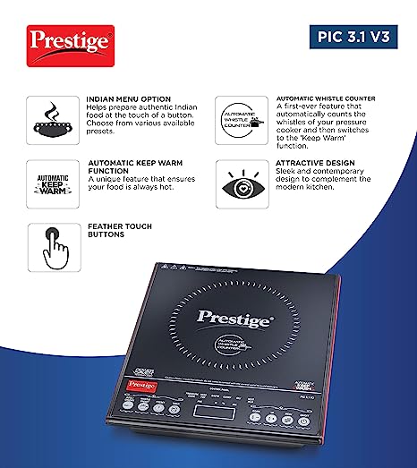 Prestige Induction Stove PIC 3.1V3, Touch Control
