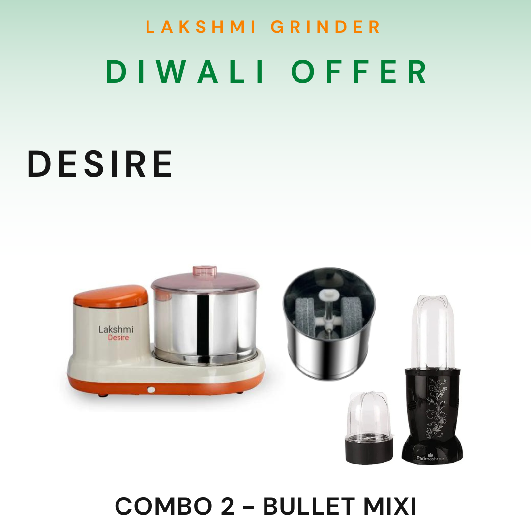 Lakshmi Wet Grinder Desire With Masala Drum Diwali Combo Offer 2025