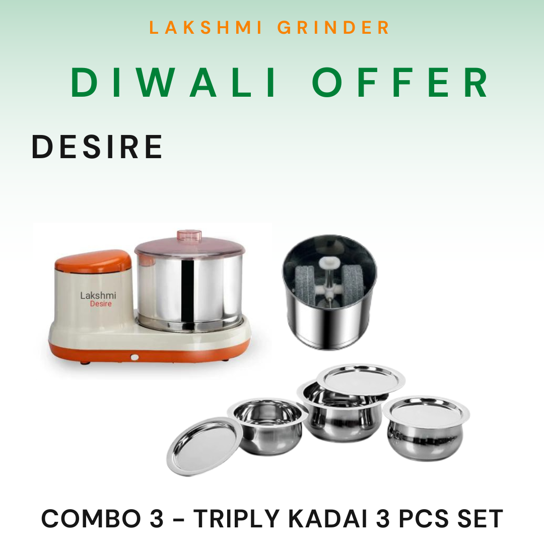 Lakshmi Wet Grinder Desire With Masala Drum Diwali Combo Offer 2025