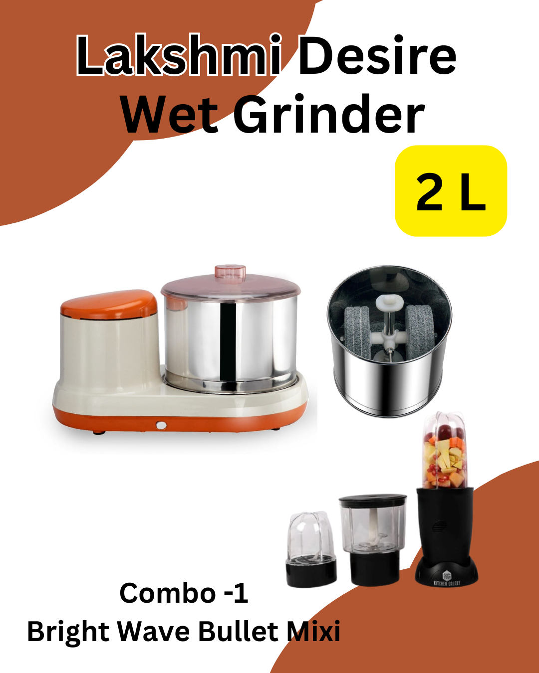 Lakshmi Grinder Desire Table Top Tamil New Year Offer 2 L With Masala Drum