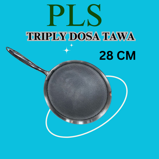 Buy PLS Triply Dosa Tawa Online – Best Non-Stick Tawa for Crispy Dosa & Omelet Cooking