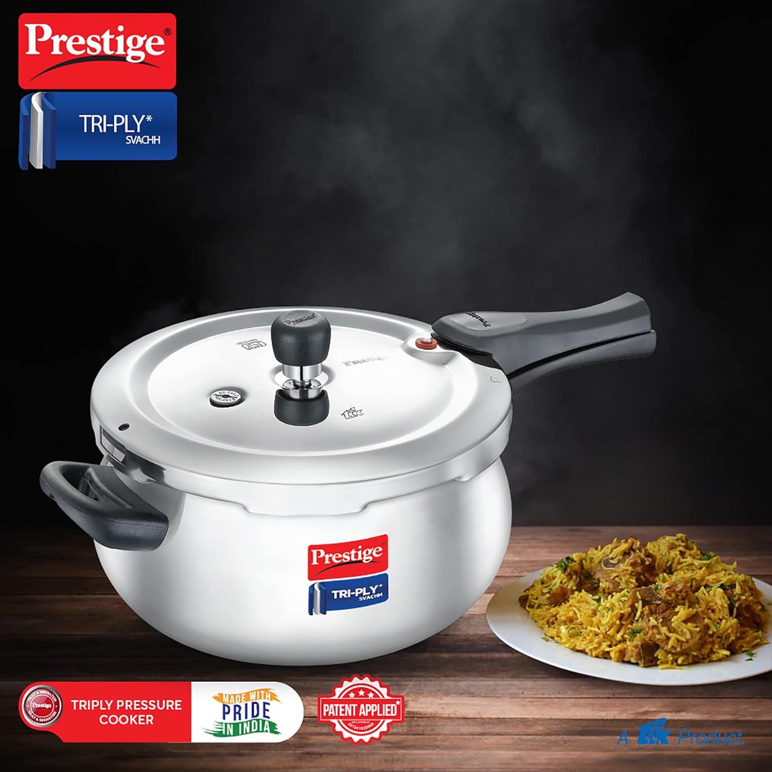 Prestige Svachh Triply Handi Outer Lid Cooker 5L – PLS SUPER BAZAR