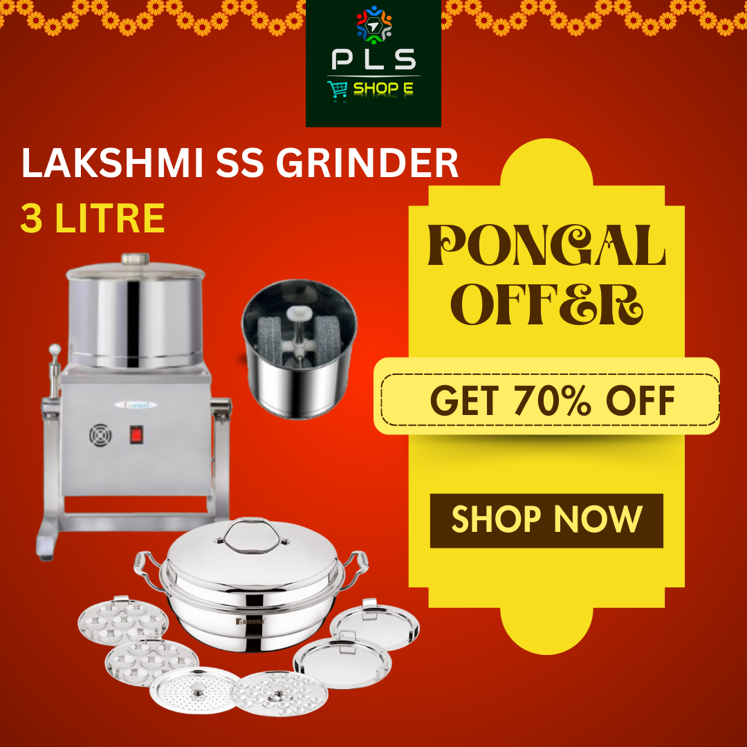 Lakshmi Wet Grinder – Pongal Special Offer | Flat 70% OFF | Durable & Powerful