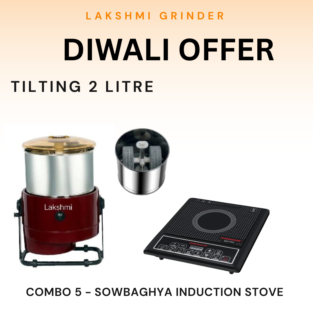 Lakshmi Tilting Wet Grinder 2 L With Masala Drum Diwali Combo Offer 2025