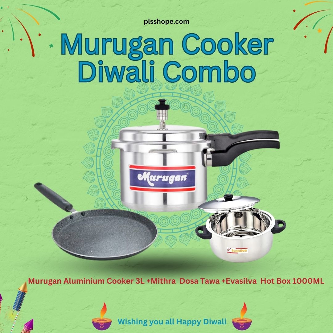 Murugan Aluminium Cooker 3 L Diwali Combo 2024