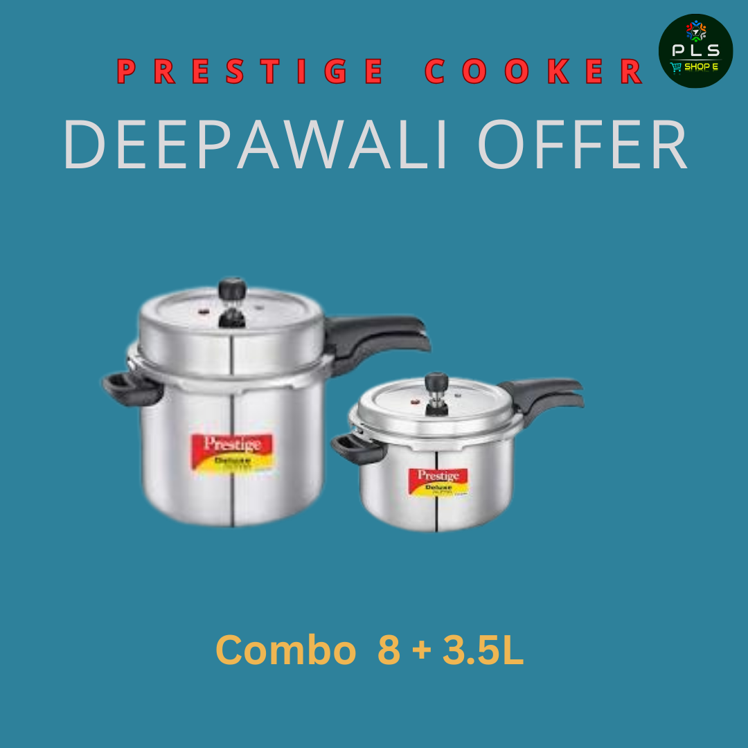 Prestige Stainless Steel Cooker Diwali Offer Combo Combo 4 (8+3.5)