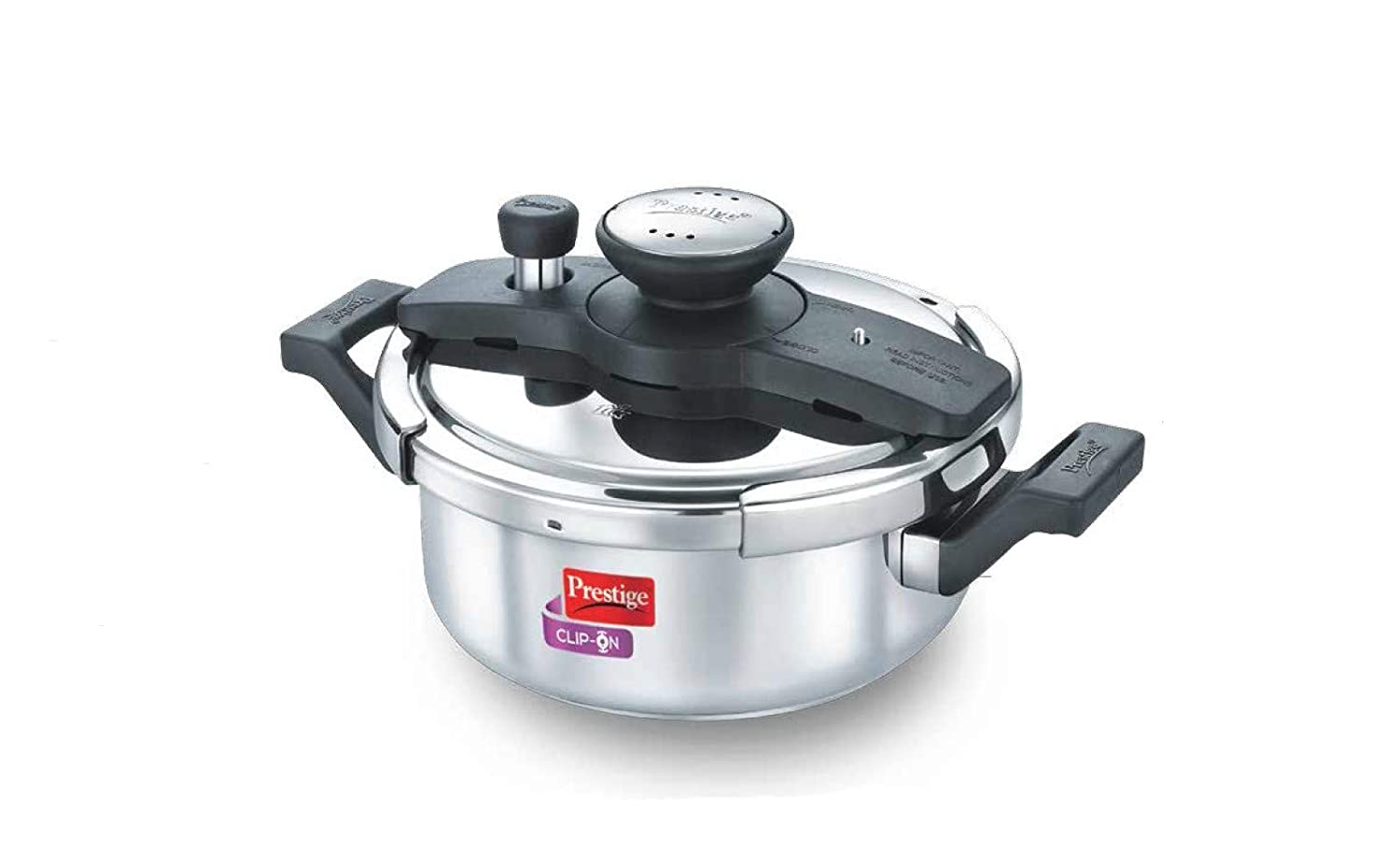 Prestige Clip On Stainlesss Steel Cooker 3L, With Glass Lid – PLS