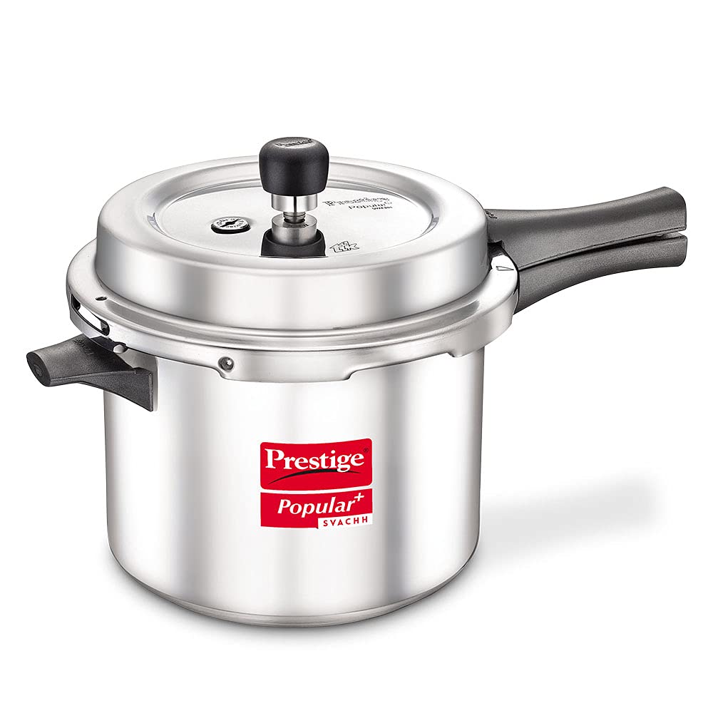 Prestige Popular Svachh Aluminium Pressure Cooker 5 Ltr PLS SUPER BAZAR