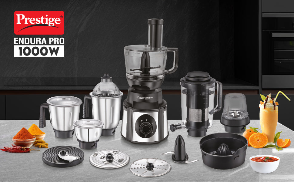 Transform Your Cooking Experience: Discover the Prestige Endura Pro 1000Watts 14-in-1 Mixer Grinder!