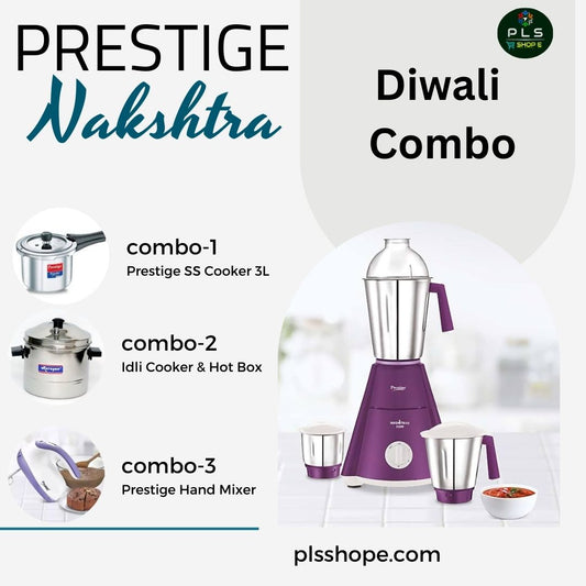 Prestige Nakshatra 550 Watts Mixer Grinder Diwali Offer