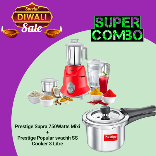 Prestige Supra Mixer Grinder,750 watts With Juicer Jar