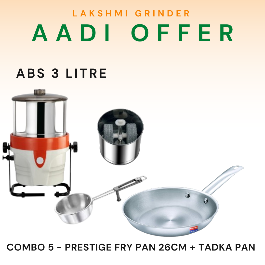 Lakshmi  ABS Tilting  Wet Grinder 3 L With Masala Drum – Aadi Special Combi Pack | 5 Value Combos (Copy)