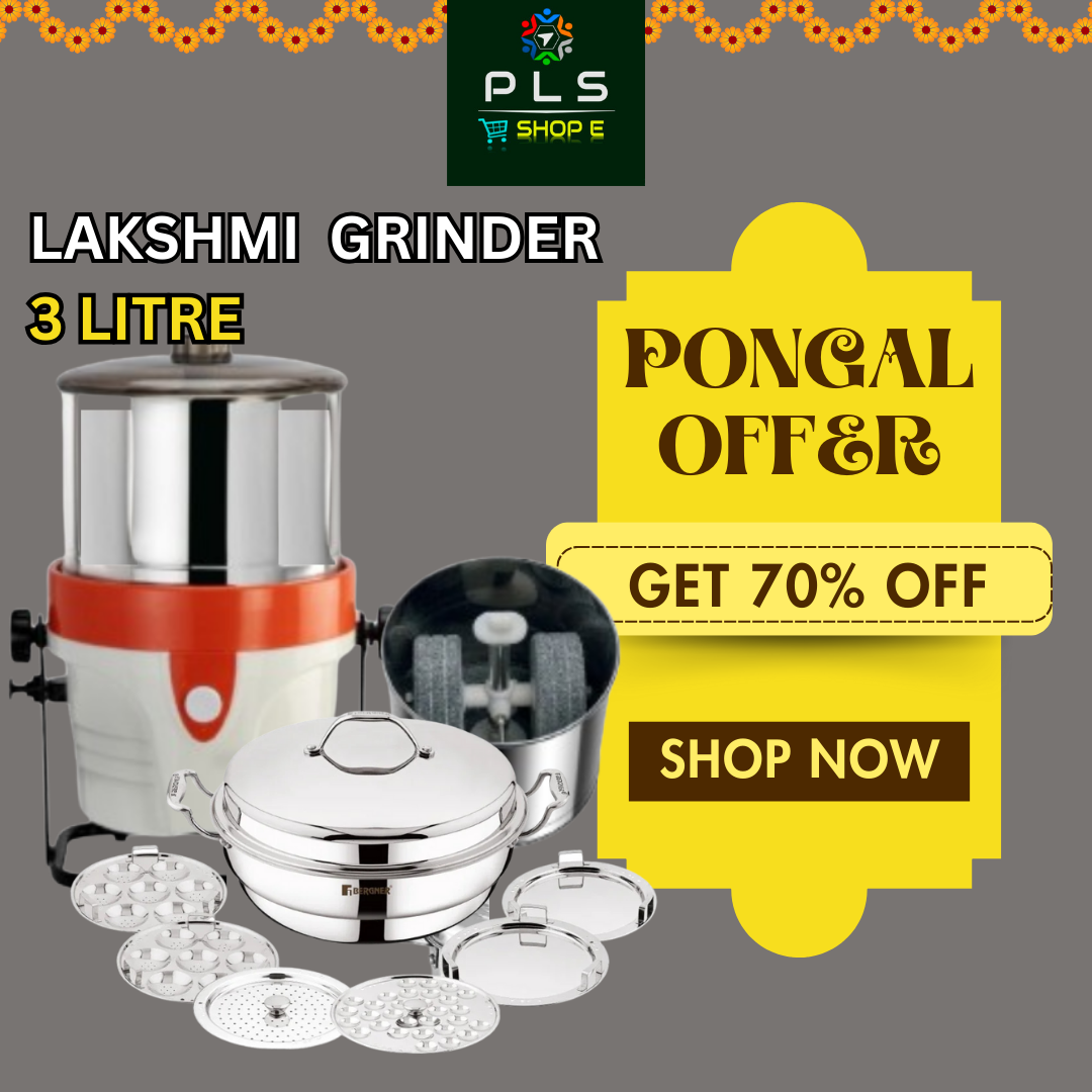 Lakshmi Wet Grinder – Pongal Special Offer | Flat 70% OFF | Durable & Powerful