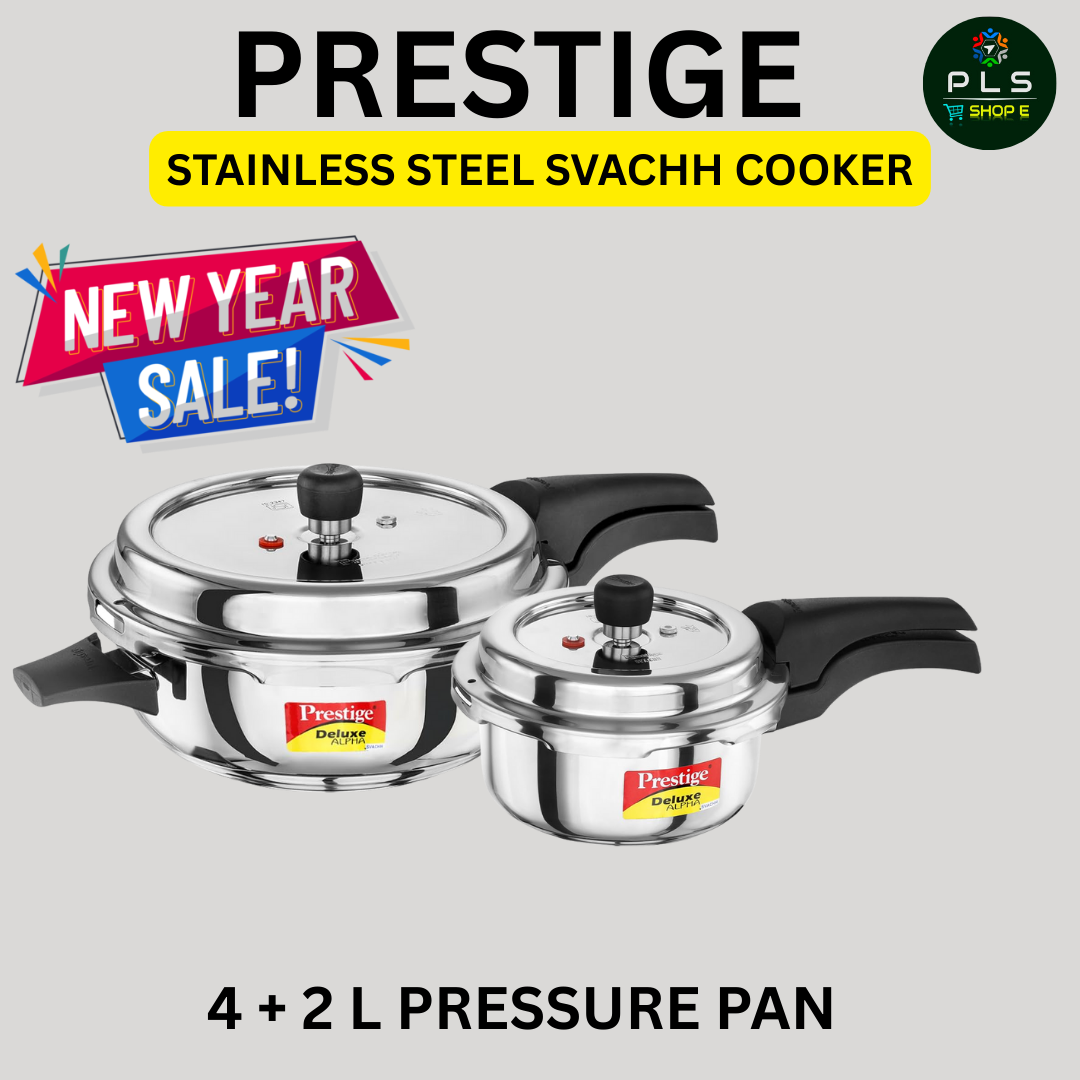 Prestige Stainless Steel Pressure Cooker – New Year 2026 Special Offer | Durable & Safe Cooker