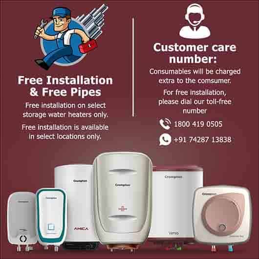 Crompton Versa 3525 Storage Water Heater 25L I 5 Star I Free Installation offers efficient heating and safety features.