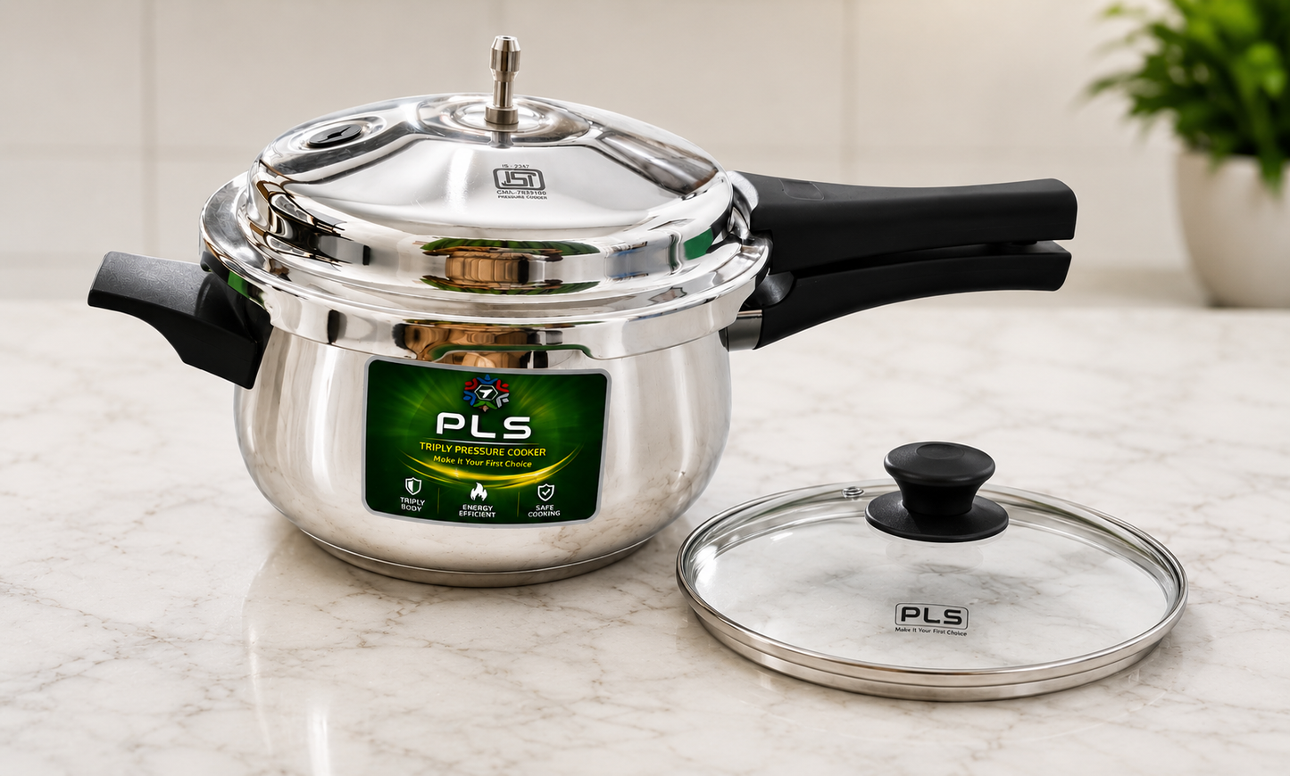 PLS Triply Handi Cooker With Glass Lid | Healthy & Fast Cooking