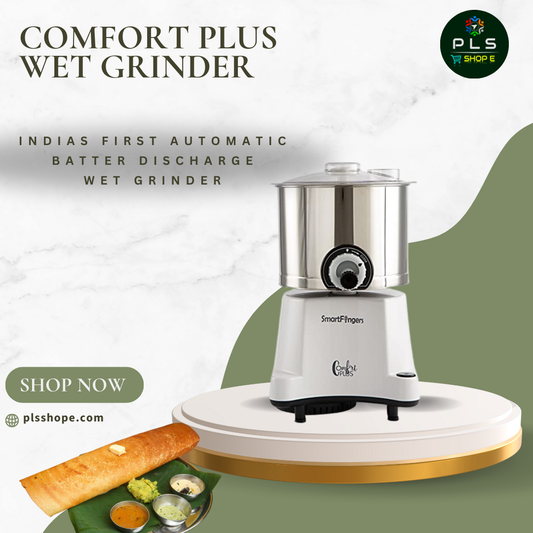 Smart fingers Comfort Plus Automatic Batter Discharge Wet Grinder 2 L