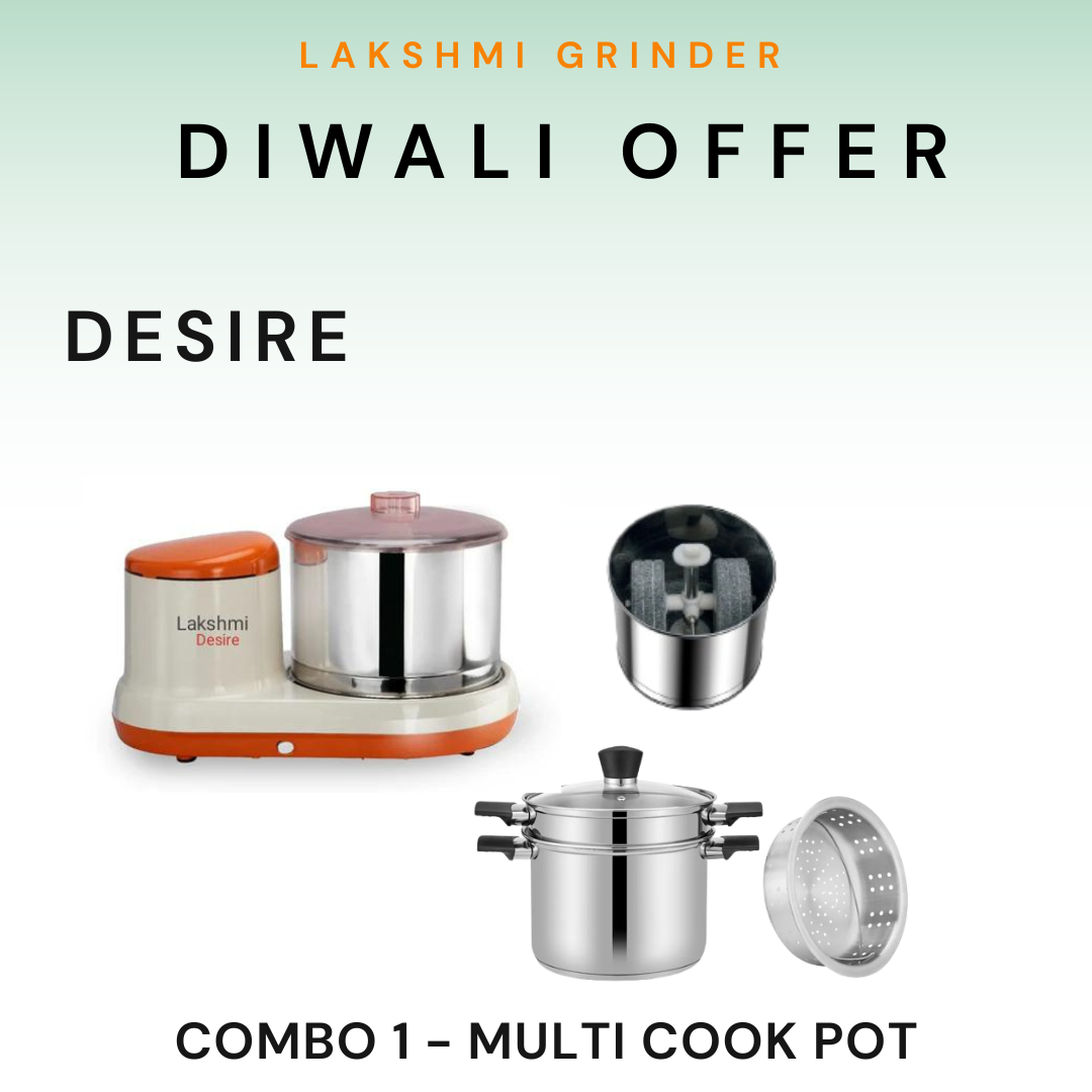 Lakshmi Wet Grinder Desire  With Masala Drum Diwali  Combo Offer 2025
