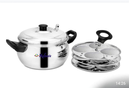 Stainless Steel Idli Maker(12 Idlis) – Durable & Easy to Use