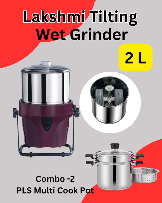 Lakshmi Grinder 2 Liter Tilting Tamil New Year Offer With Masala Drum