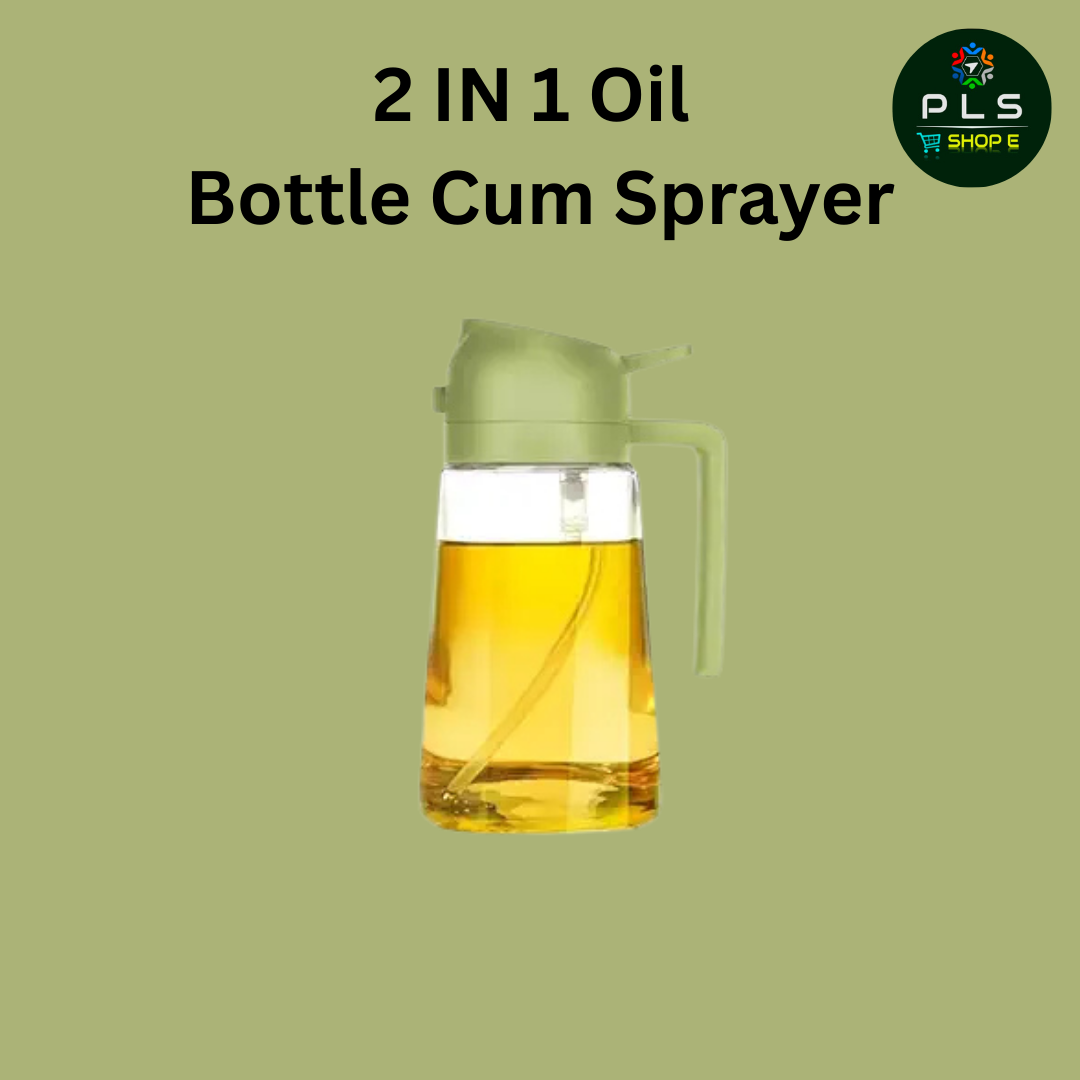 2 in 1 Oil Sprayer Bottle for Cooking | Spray & Pour Oil Dispenser | Healthy Kitchen Oil Control Bottle