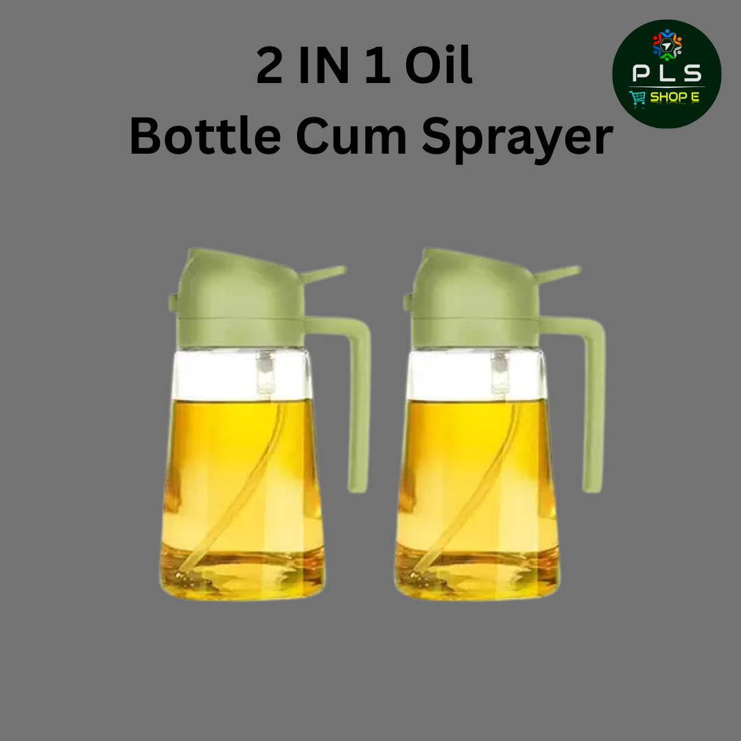2 in 1 Oil Sprayer Bottle for Cooking | Spray & Pour Oil Dispenser | Healthy Kitchen Oil Control Bottle