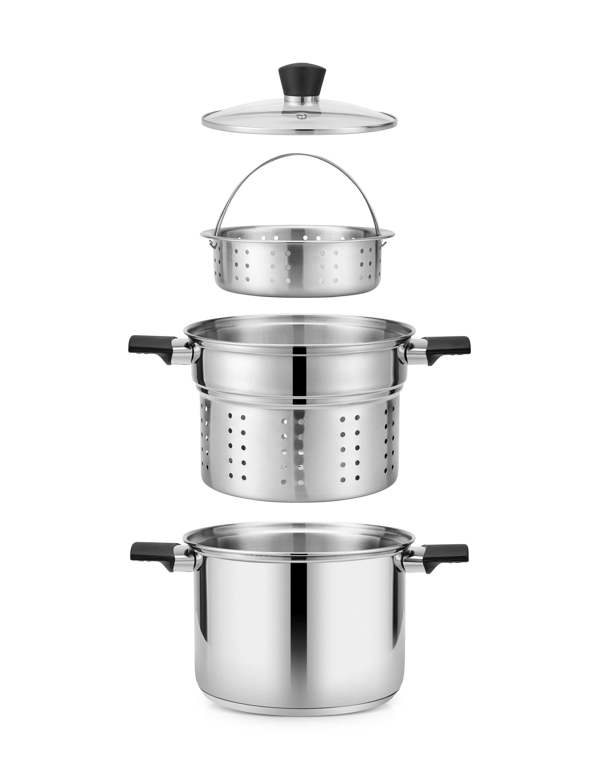 PLS Multi Cook Pot I All In One Multi Rice Pot, ideal for efficient cooking and dishwasher safe. Triply Bottom