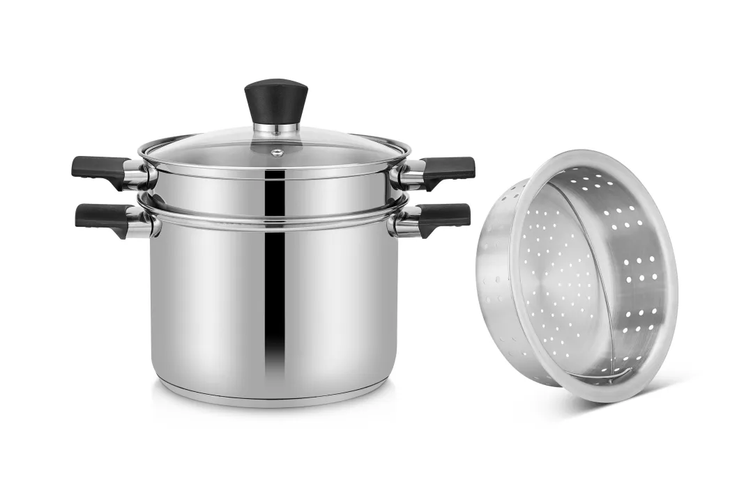 PLS 304 Grade Stainless Steel Multi Cook Pot I All In One Multi Rice Pot, perfect for fast, efficient cooking. Triply Bottom