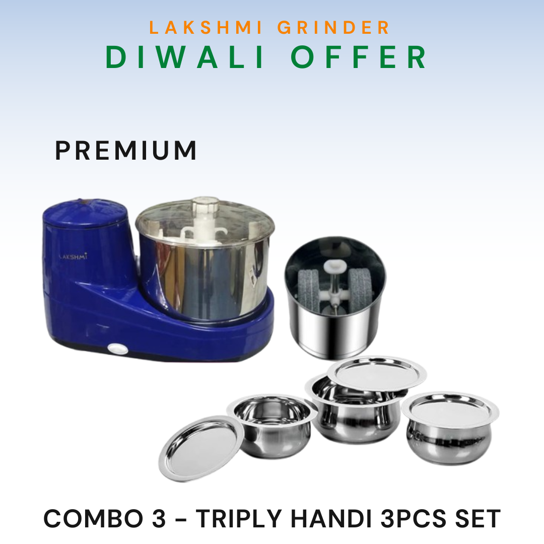 Lakshmi Wet Grinder Premium With Masala Drum Diwali  Combo Offer 2025