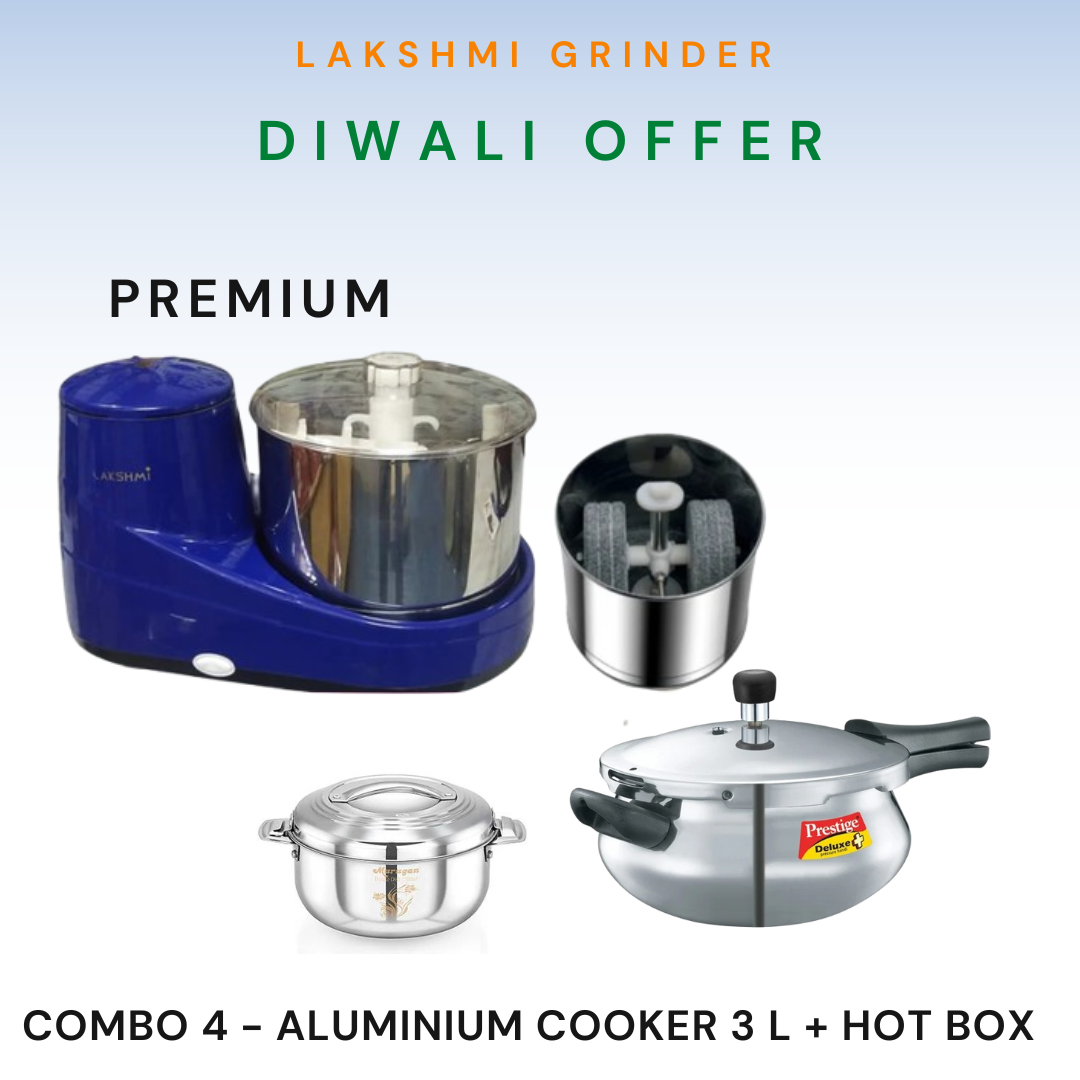 Lakshmi Wet Grinder Premium With Masala Drum Diwali  Combo Offer 2025