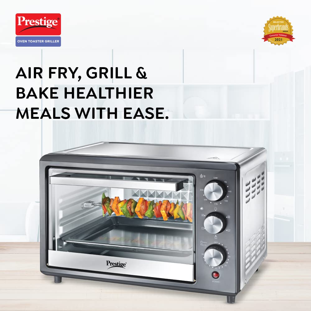 Prestige POTG 26 SS RC Oven Toaster Griller With Convection and Air Fryer Function