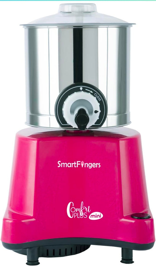 Compact and efficient, the Comfort Plus Wet Grinder Mini 1.25L by SmartFingers simplifies your cooking experience.
