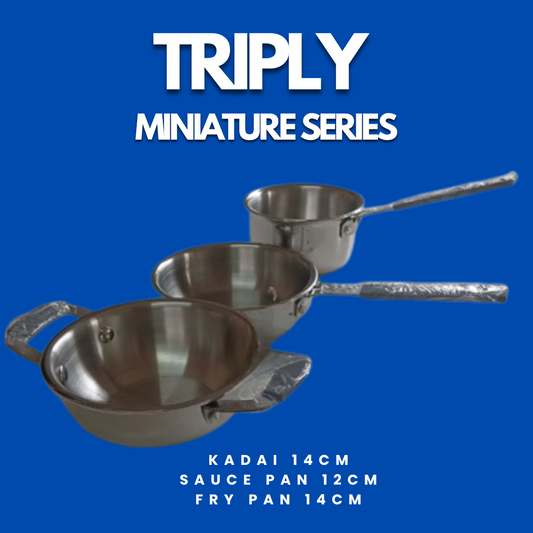 PLS Triply Miniature Series - Kadai /Fry Pan /Sauce Pan