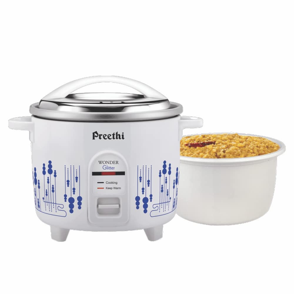Preethi Glitter Electric Cooker, 2.2 Liters with Double Pan