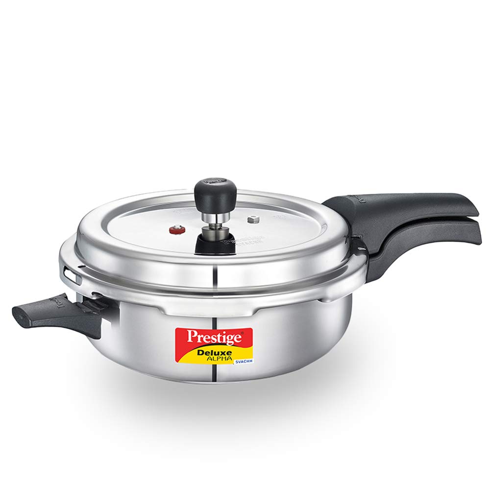 Prestige Delux Alpha Svachh Stainlesss Steel  Cooker Deep Pressure Pan (5 L)